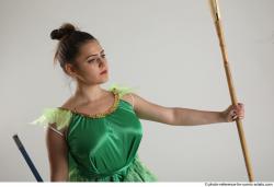 KATERINA STANDING POSE WITH SPEAR AND SWORD